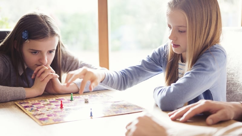 A study found that 32% of children in the intervention groups gained better results than those who did not play the board games (stock image, posed)