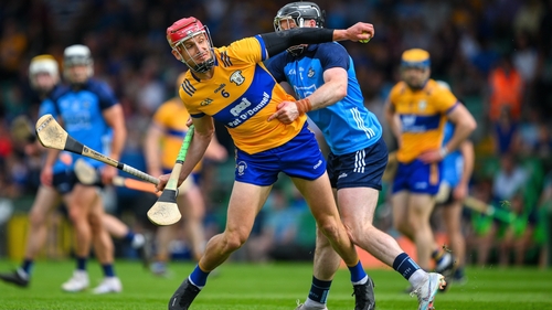 Clare's John Conlon was forced off injured against Dublin
