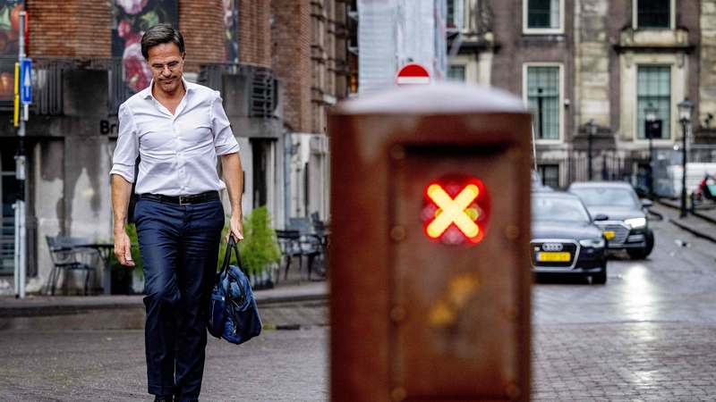 A push by Mark Rutte's party to limit the flow of asylum seekers to the Netherlands split his four-party government coalition (File photo)