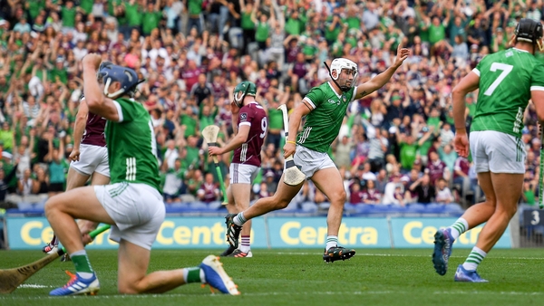 Gillane celebrates after scoring Limerick's second goal