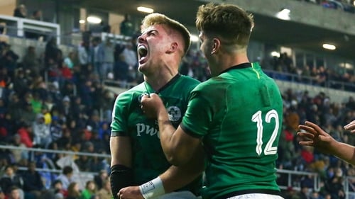Sam Berman scored Ireland's fourth try