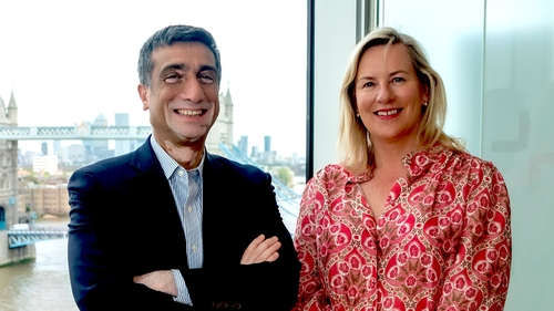 Nitesh Banga President and CEO of GlobalLogic and Carmel Owens CEO of Sidero