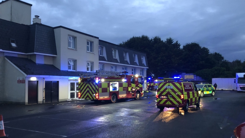 A number of units from Ennis fire service attended the hotel