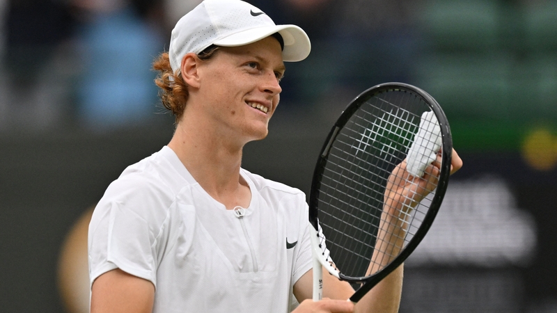 Jannik Sinner celebrates his victory