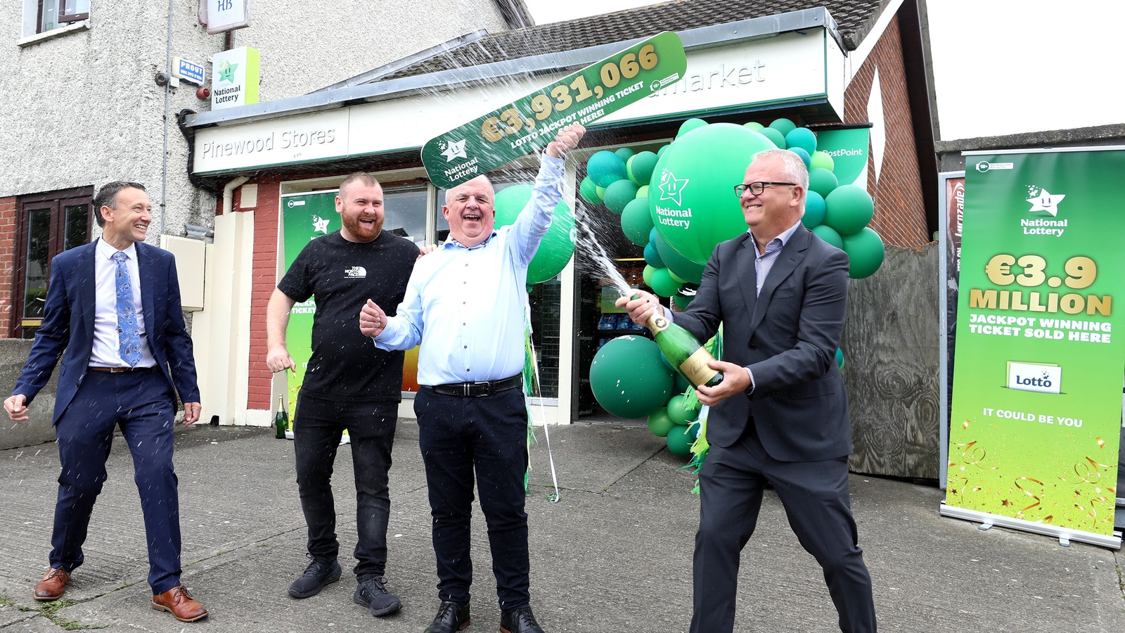 North Dublin shop sells €3.9m winning Lotto ticket