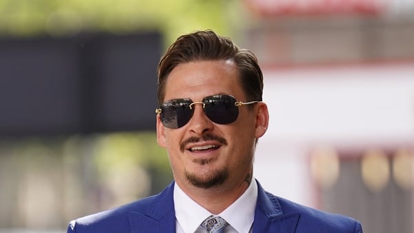 Lee Ryan outside Westminster Magistrates' Court in the UK