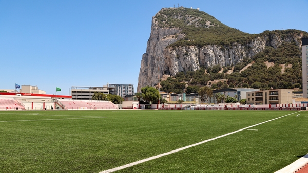 The setting at Victoria Stadium in Gibraltar