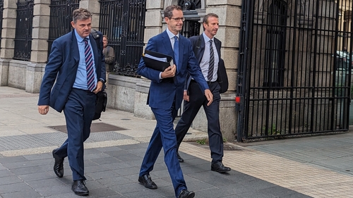 Kevin Bakhurst (L) said it will take some time, but not a very long time, to decide on Ryan Tubridy's future