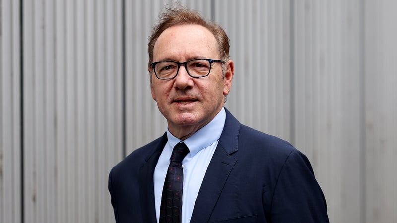 Kevin Spacey arrives for his sexual assault trial at Southwark Crown Court in the UK