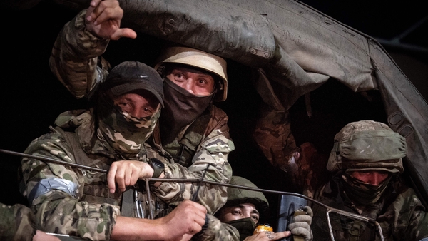 Wagner fighters seen in Rostov-on-Don during the 24 June mutiny