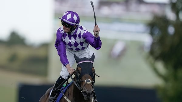 Rossa Ryan celebrates as Shaquille wins the July Cup