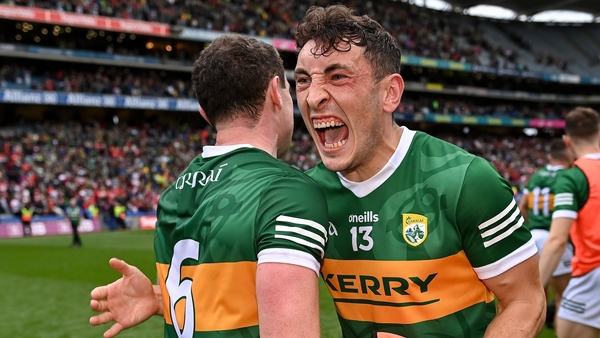 Paudie Clifford celebrates at the final whistle