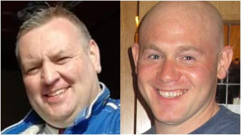 Daire Maguire (left) and Gene McDonald both died after their car hit a wall during a rally