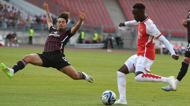 Folarin Balogun came off the bench as Arsenal drew their opening pre-season friendly against FC Nuremberg 1-1