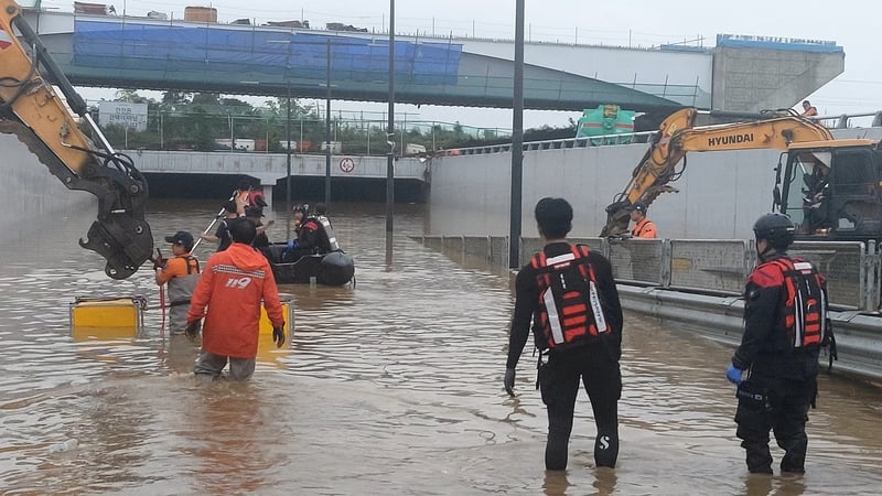 South Korean rescue workers have been searching for those missing for a number of days