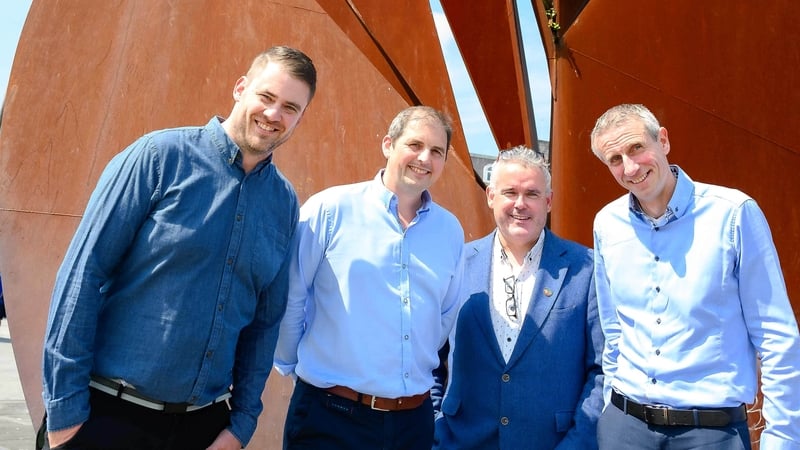 Jamie Casey, Managing Director of Armour, Andrew Dewdney, co-founder and director of Armour; Kenny Deery, CEO of Galway Chamber and Conor Buckley, CEO of Granite Digital