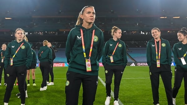 Katie McCabe and the Ireland players familiarised themselves with Stadium Australia ahead of their World Cup bow