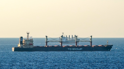 The last grain ship to leave Ukraine under the Black Sea Initiative on Monday
