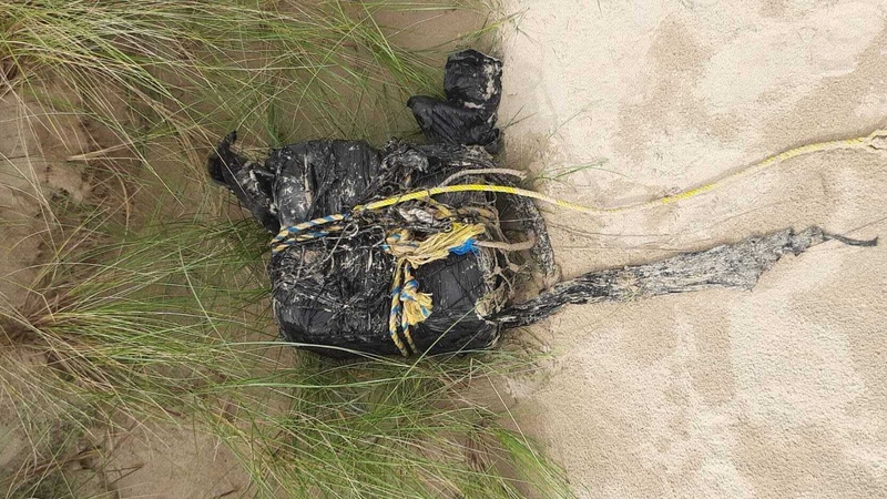 Gardaí are appealing to landowners in the area or anyone using to the coastline to be conscious of the packages