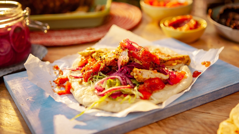 These juicy shawarmas are worth the effort of cooking them.