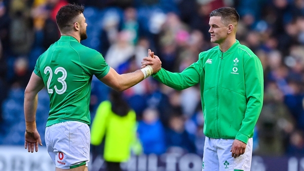 Robbie Henshaw (L) is backing Johnny Sexton to be match-sharp