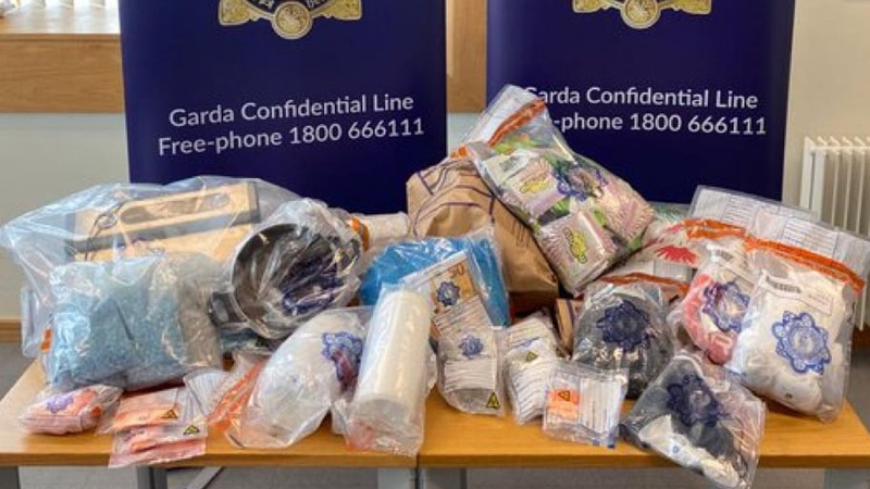 The Dublin Crime Response Team, a specialist garda unit, carried out a search this morning and seized cocaine, cannabis, ketamine, vapes and jellies