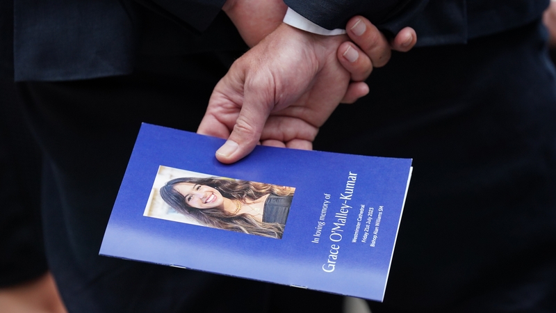 Grace O'Malley Kumar's funeral was held at Westminster Cathedral in London