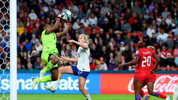 Haiti goalkeeper (L) Kerly Theus was in inspired form