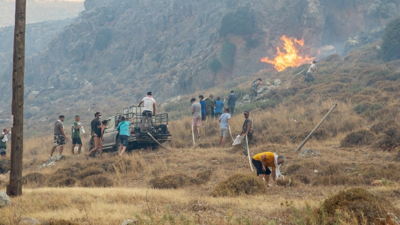 The wildfires have caused road closures and extensive damage to property