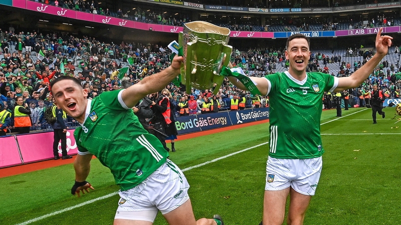 Darragh O'Donovan, left, and Diarmaid Byrnes celebrate another All-Ireland victory at Croke Park