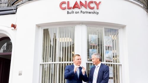 Minister for Finance, Michael McGrath and John O'Shaughnessy, MD, Clancy Construction