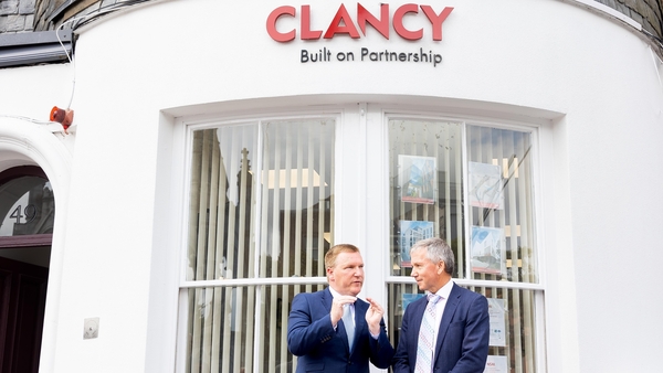 Minister for Finance, Michael McGrath and John O'Shaughnessy, MD, Clancy Construction