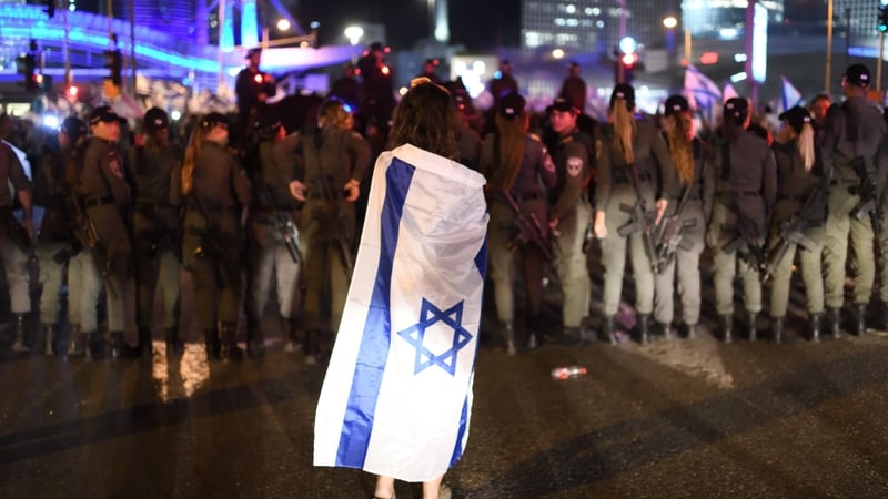 Protest in Tel Aviv over the judicial reforms