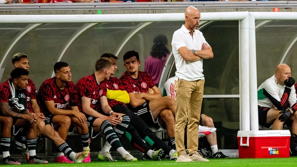 Erik ten Hag watched on in Texas