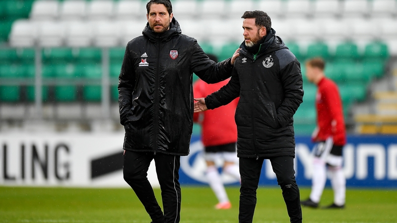 Derry City manager Ruaidhri Higgins and Shamrock Rovers manager Stephen Bradley lead their sides into battle in Europe once more tonight