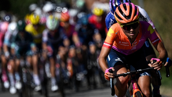 Ricarda Bauernfeind in action during the fifth stage