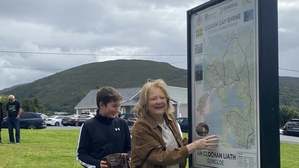 Kathleen Watkins at today's launch in Donegal