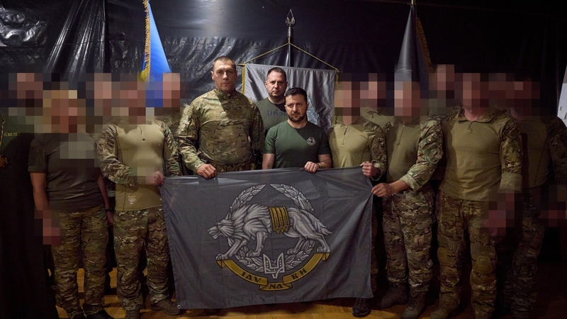 Volodymyr Zelensky said he met special forces and thanked them for their actions repelling Russian troops