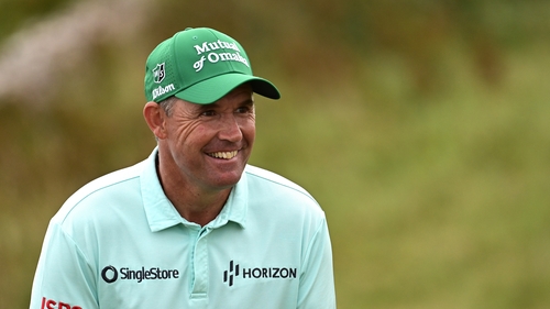 Padraig Harrington is right in the hunt at Royal Porthcawl