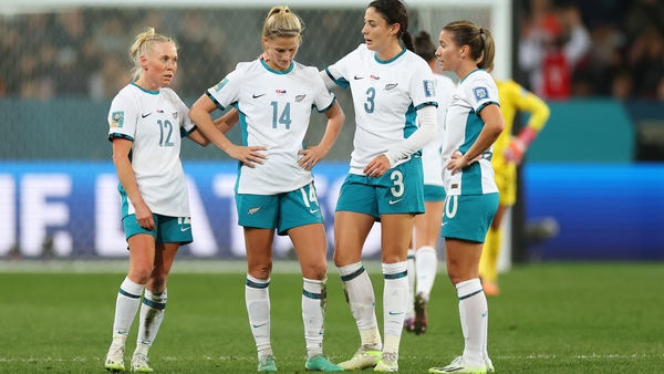 New Zealand players at the final whistle
