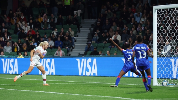 Pernille Harder had a late header disallowed in the victory over Haiti