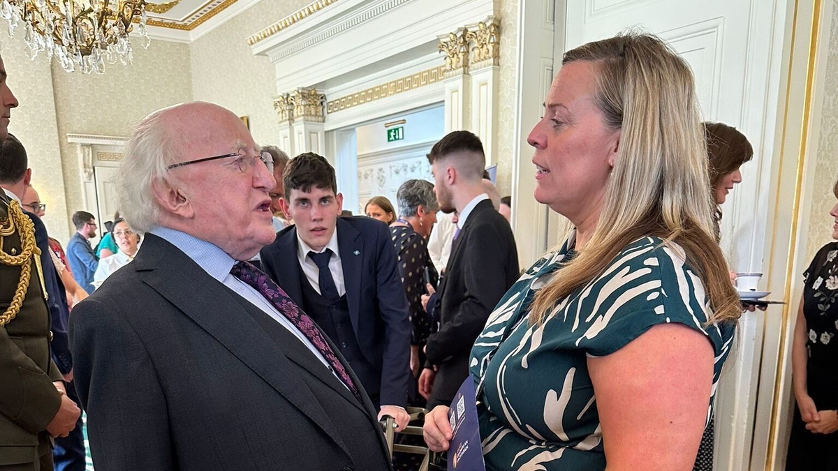 President Higgins and Prof Katriona O Sullivan