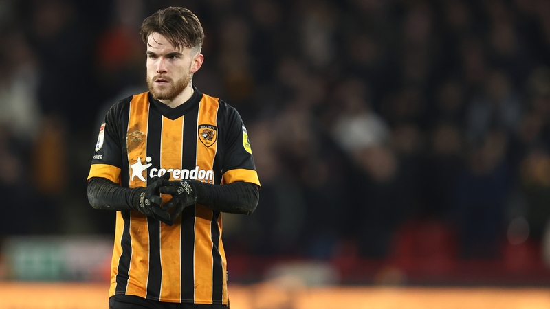 Aaron Connolly - pictured on loan at Hull last season - made 45 Premier League appearances for Brighton