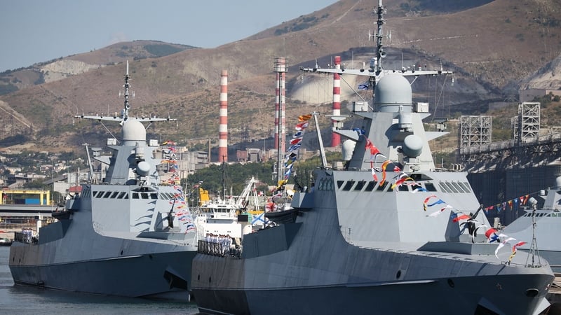 Novorossiysk is a major Russian port city on the Black Sea (file pic)