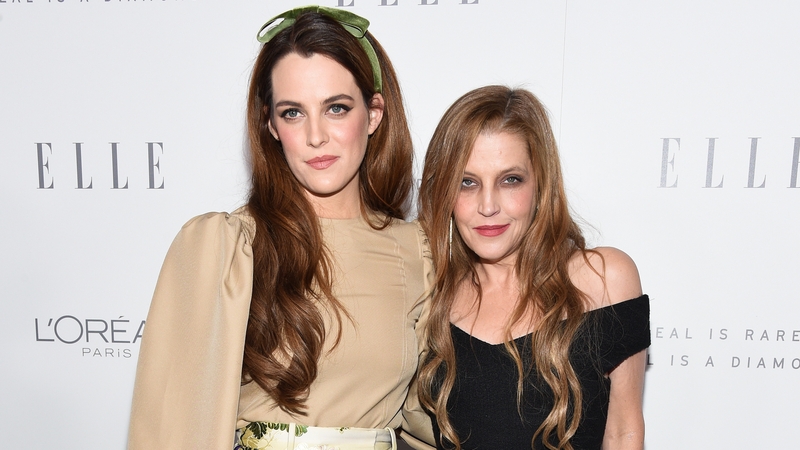 (L-R) Riley Keough and Lisa Marie Presley, pictured at an event in Los Angeles in October 2017