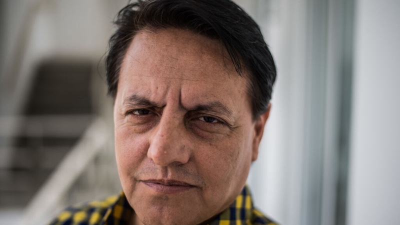 Fernando Villavicencio pictured in 2017 when he worked as a journalist