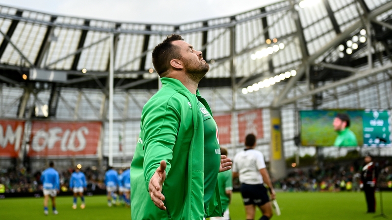 Cian Healy won his 124th Ireland cap against Italy