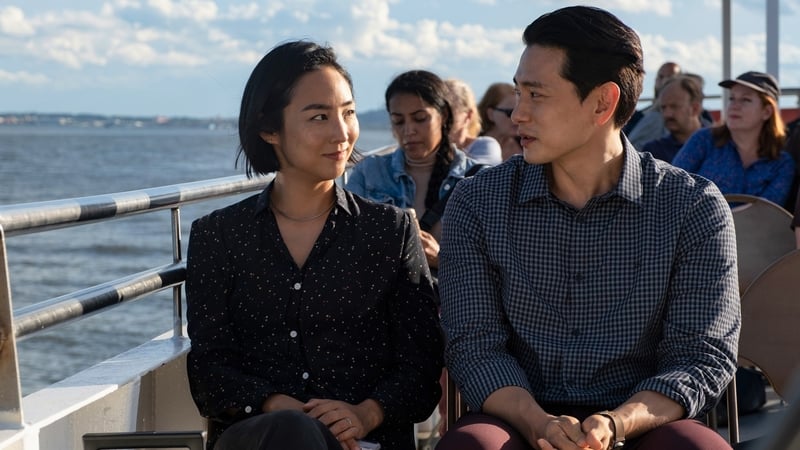 (L-R) Greta Lee and Teo Yoo in Past Lives