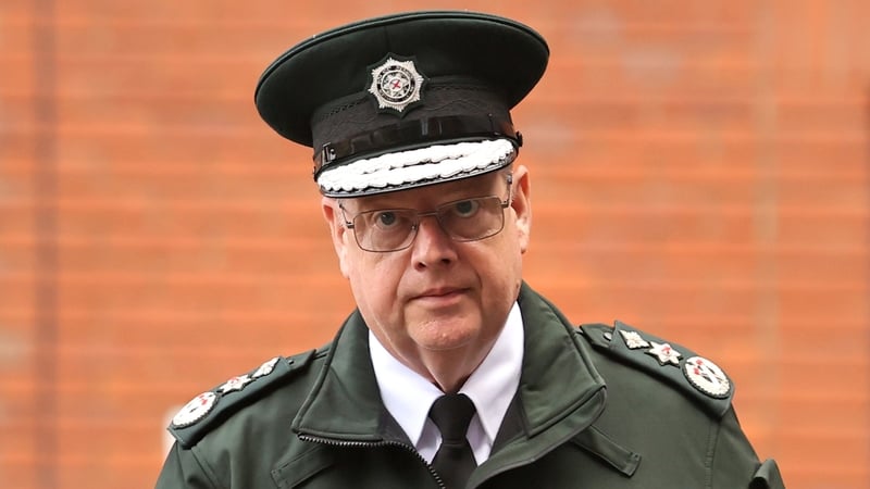 PSNI Chief Constable Simon Byrne pictured as he arrived for an emergency meeting of the NI Policing Board yesterday