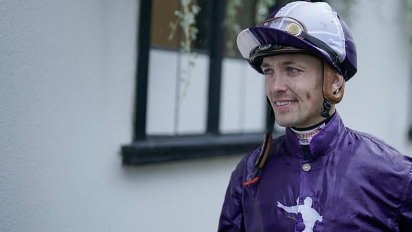 Winning jockey Kevin Stott